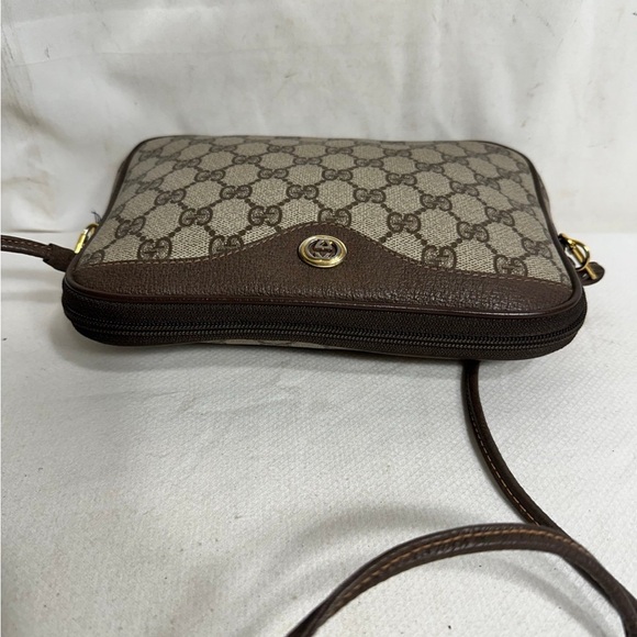 Authentic Vintage  Gucci Crossbody Bag Brown PVC
Pre-Owned - Picture 6 of 9